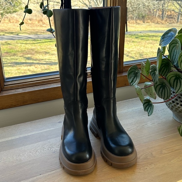 Alias Mae Australia Donni Lug Sole Black Leather Boots - Picture 1 of 16